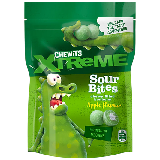 Regular Chewits Xtreme Apple & Lemon Sour Bites - 4.05oz (115g)