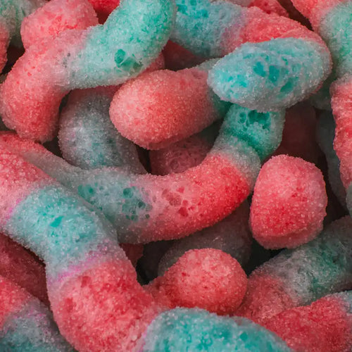 Freeze Dried Bubblegum Worms