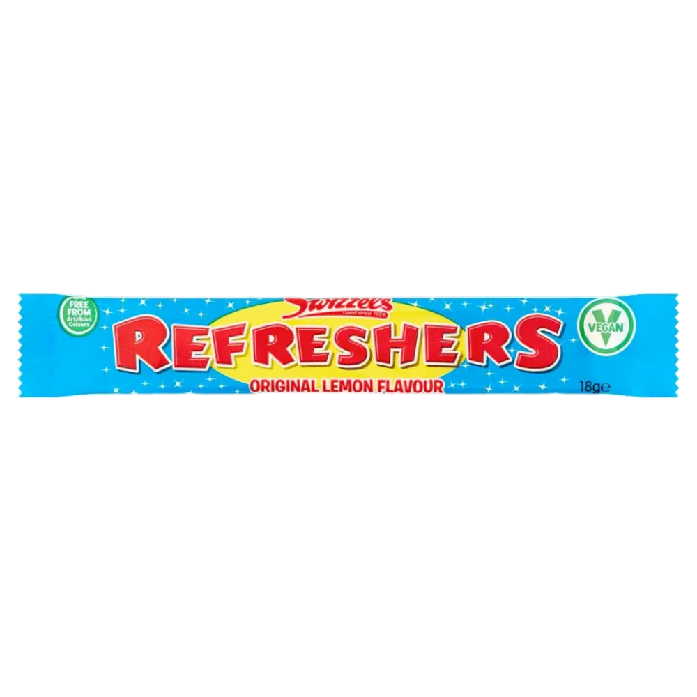 Swizzels Refreshers Original Lemon Chew Bars 0.63oz (18g)