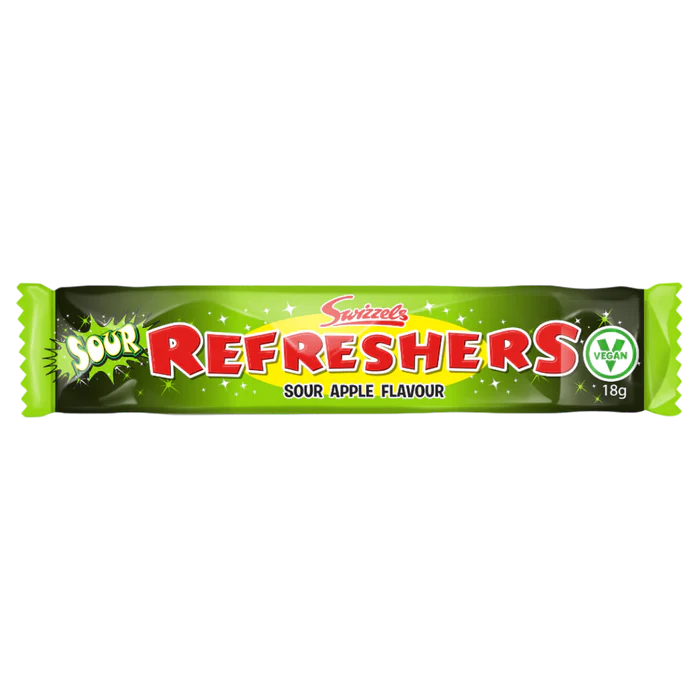 Swizzels Refreshers Sour Apple Chew Bar - 0.63oz (18g)