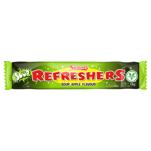 Regular Swizzels Refreshers Sour Apple Chew Bar - 0.63oz (18g)