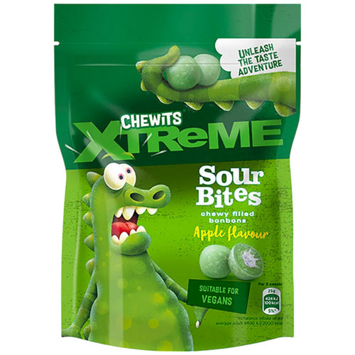 Chewits Xtreme Apple & Lemon Sour Bites - 4.05oz (115g)