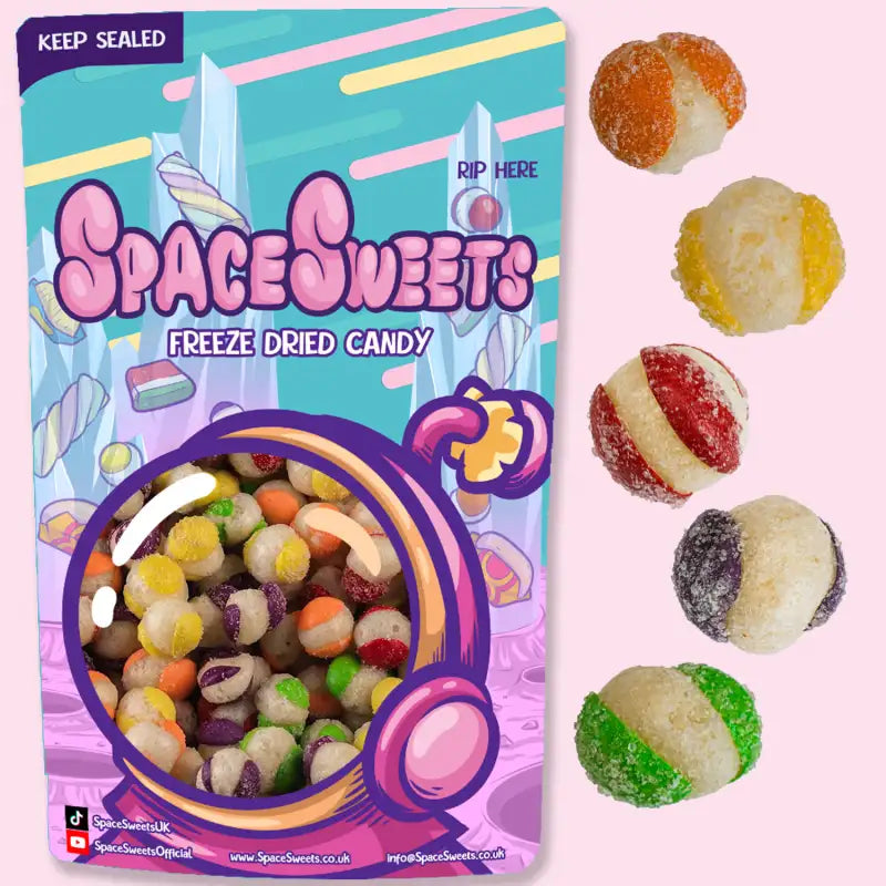 Freeze Dried MEGA SOUR Fruit Comets