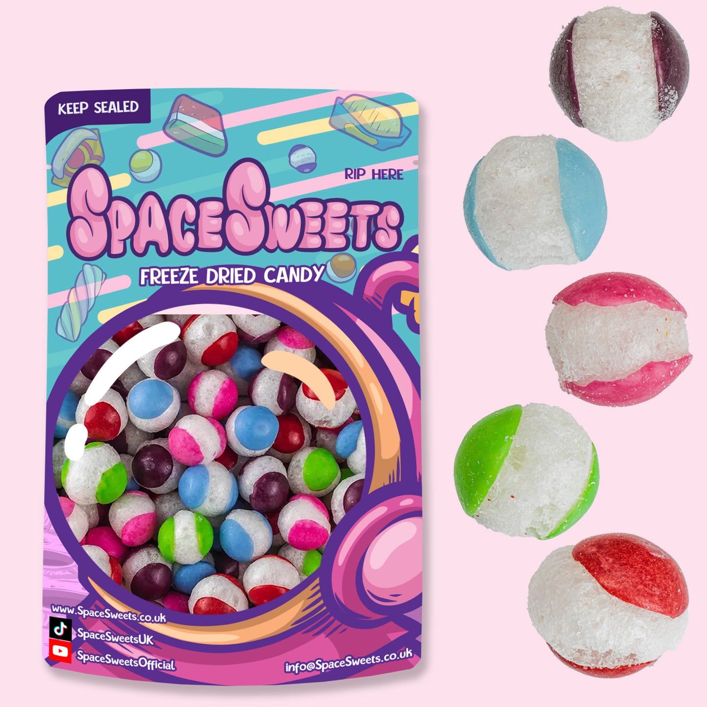 Freeze Dried Fruit Comets Wild Berry