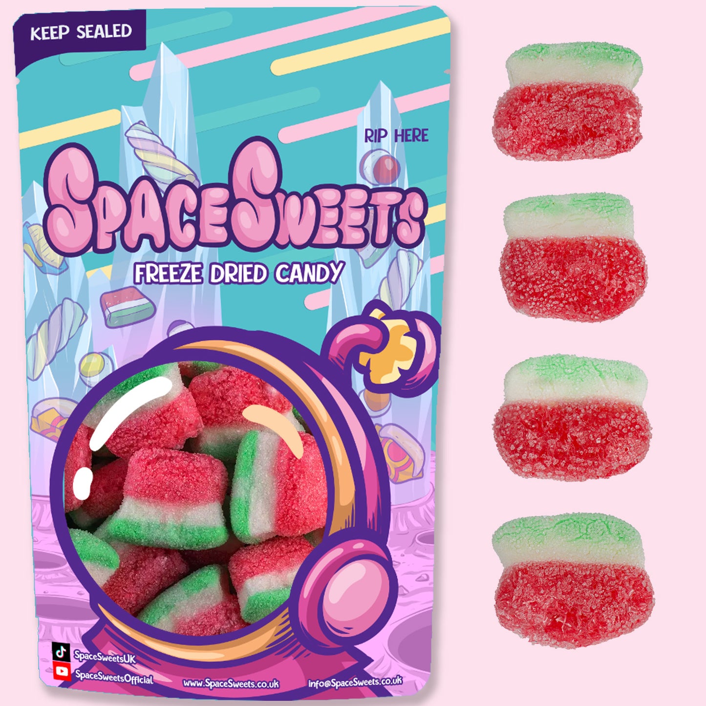 Freeze Dried Watermelon Slices